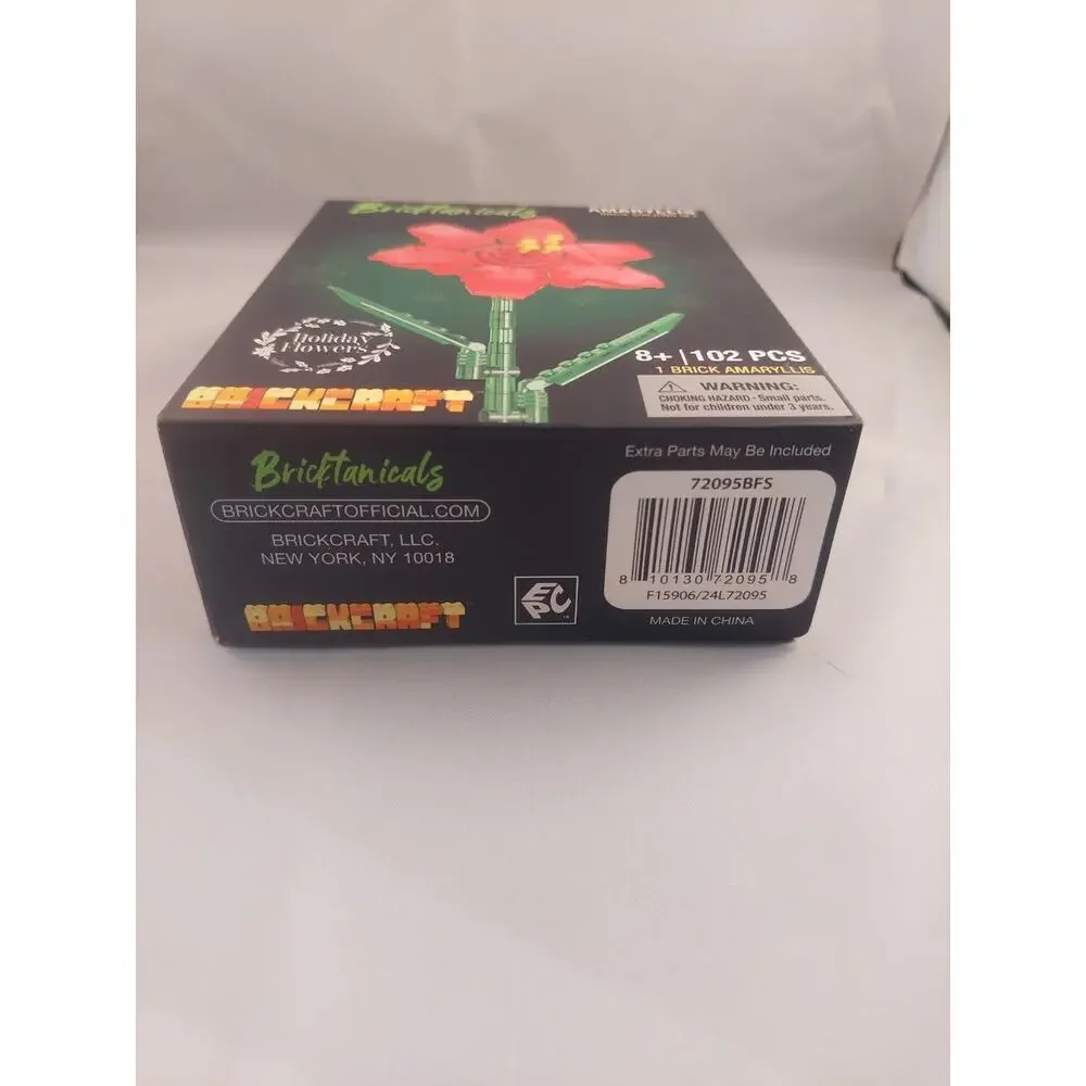 Brickcraft Bricktanicals Holiday Flowers Amaryllis Brick Building Set 102pcs New